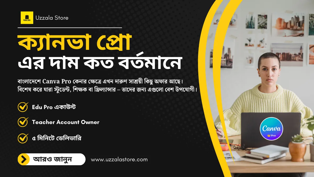 ক্যানভা প্রো এর দাম কত