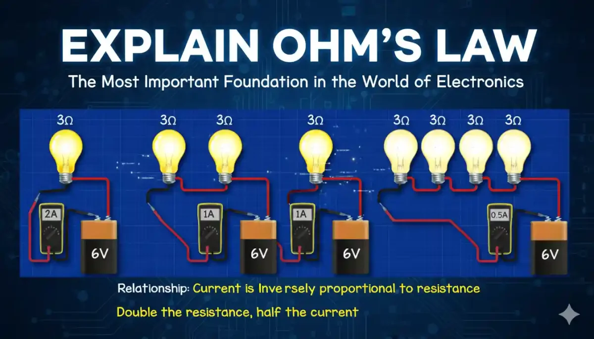 ওহমের সূত্রটি ব্যাখ্যা কর