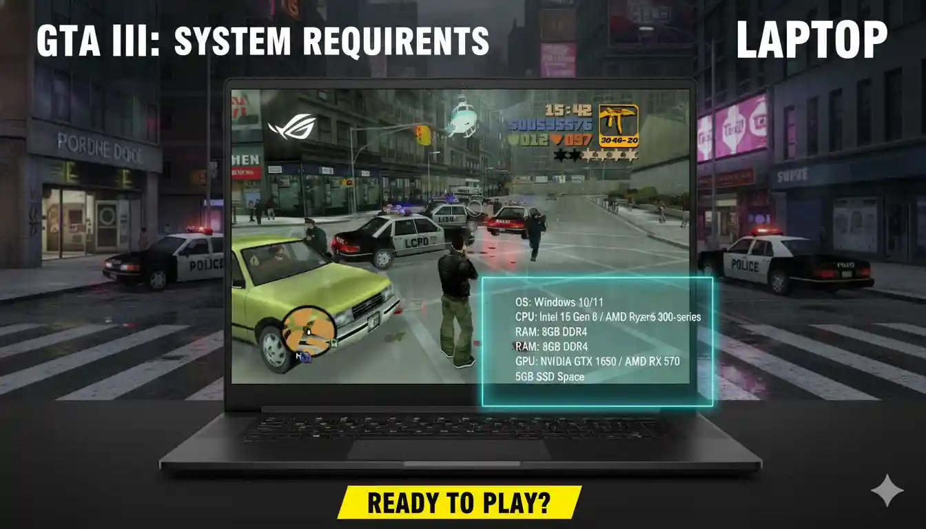 GTA 3 System Requirements Laptop