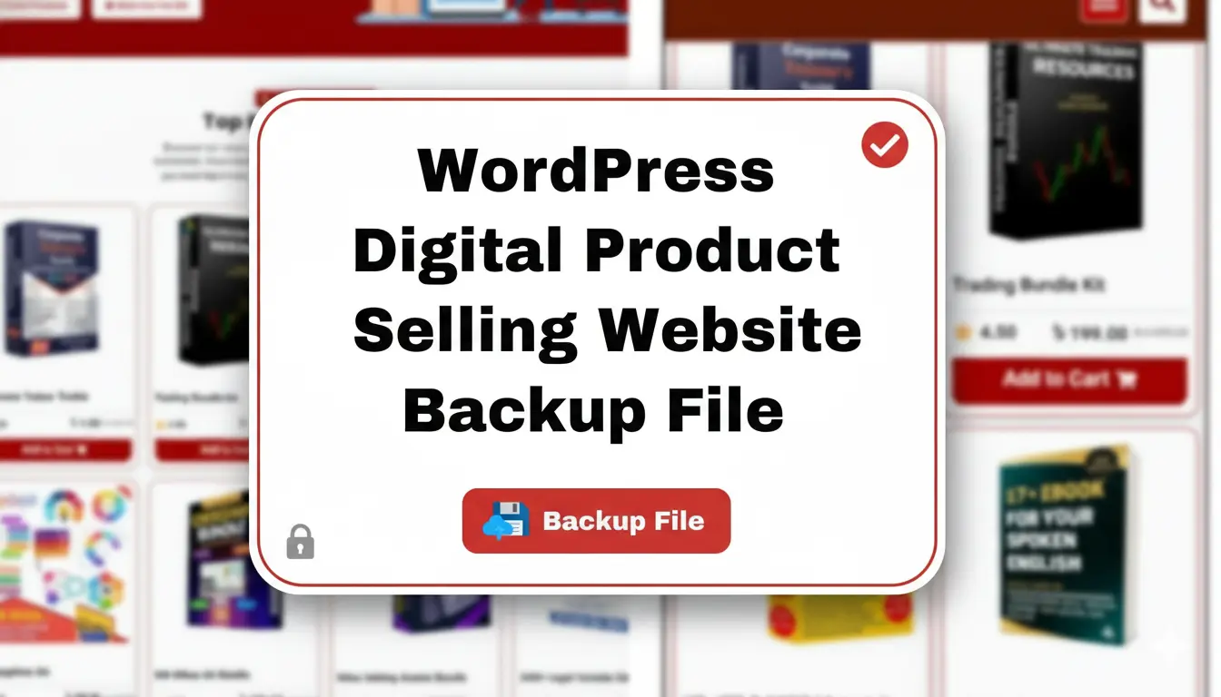 WordPress Digital Product Selling Website Source Code