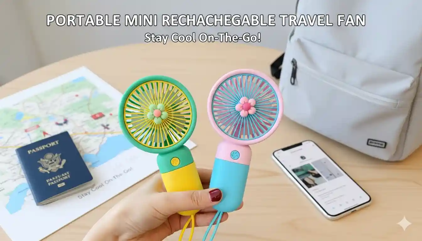 Portable Mini Rechargeable Travel Fan
