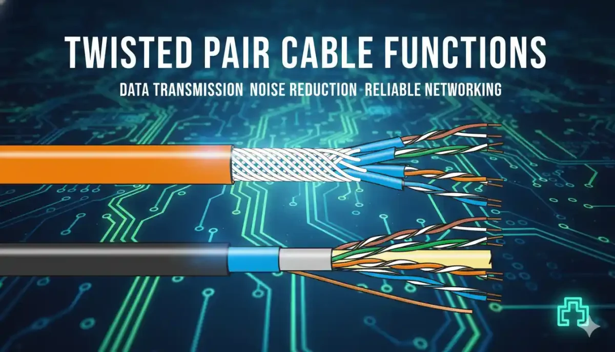 টুইস্টেড পেয়ার ক্যাবল এর কাজ ব্যবহার ও গুরুত্ব