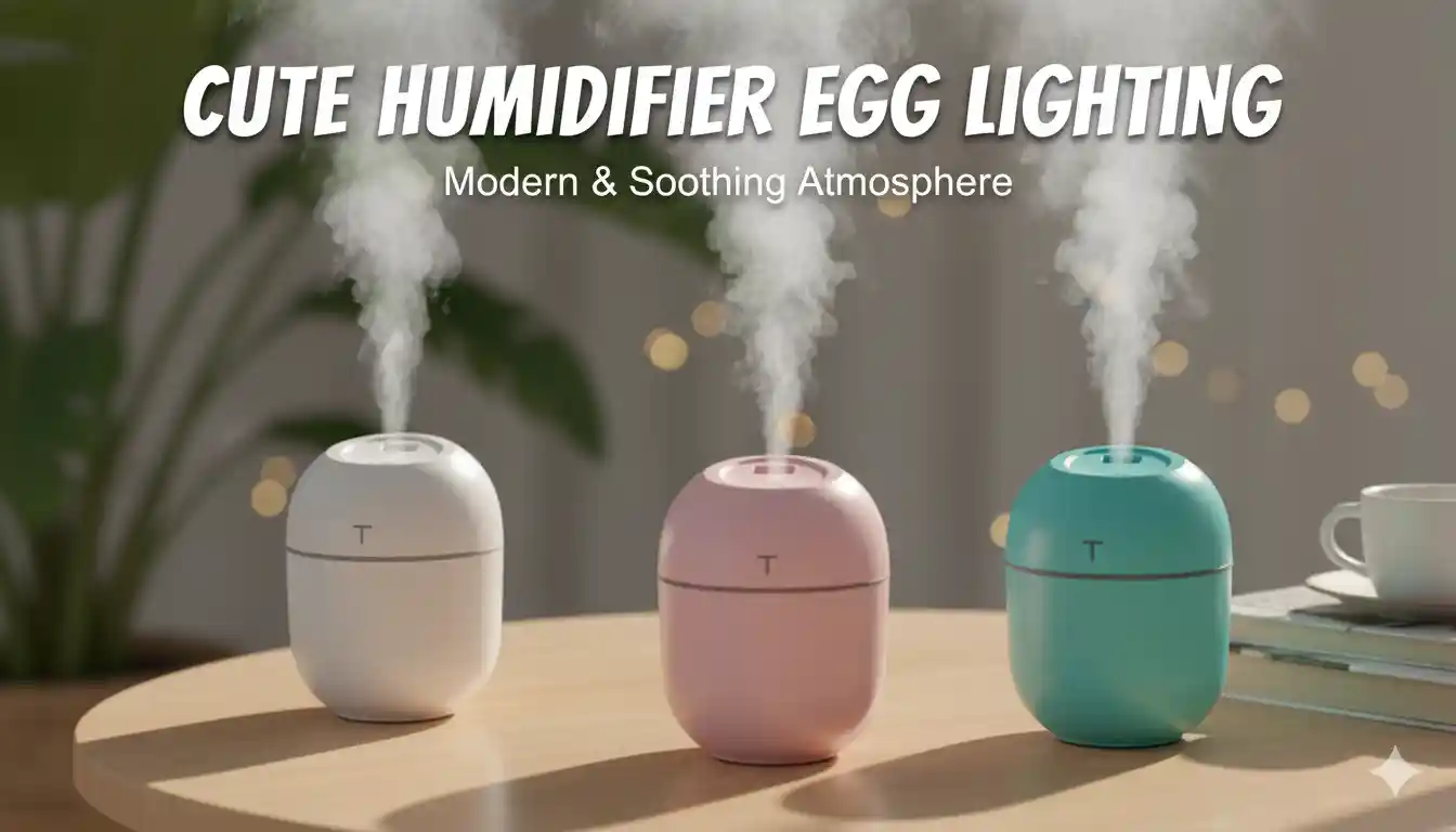 Cute humidifier egg lighting