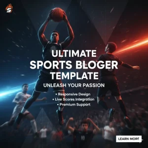 Sports Mag Blogger Template (Premium)