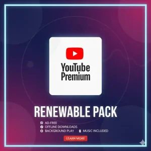 YouTube Premium Renewable Pack
