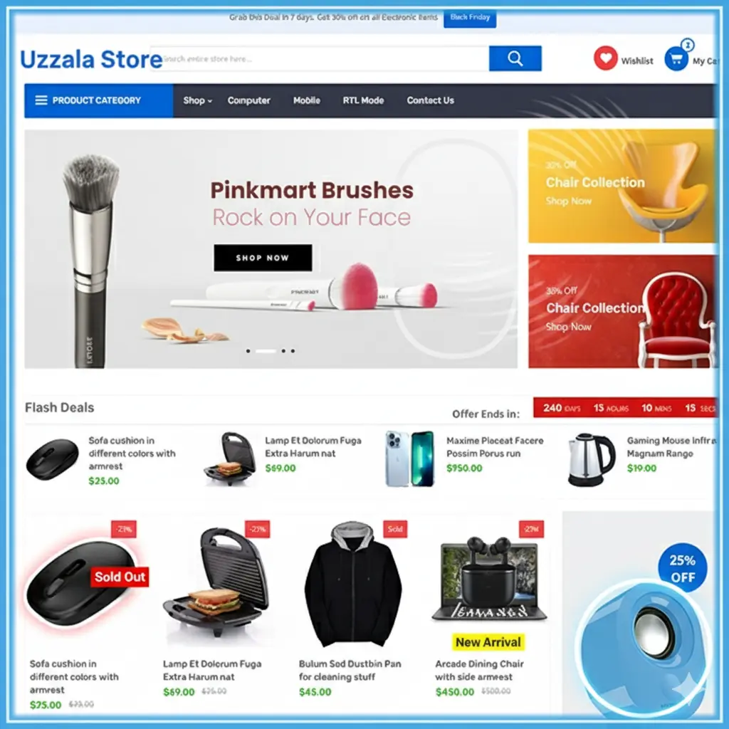 Azon Store Premium Blogger Template BD