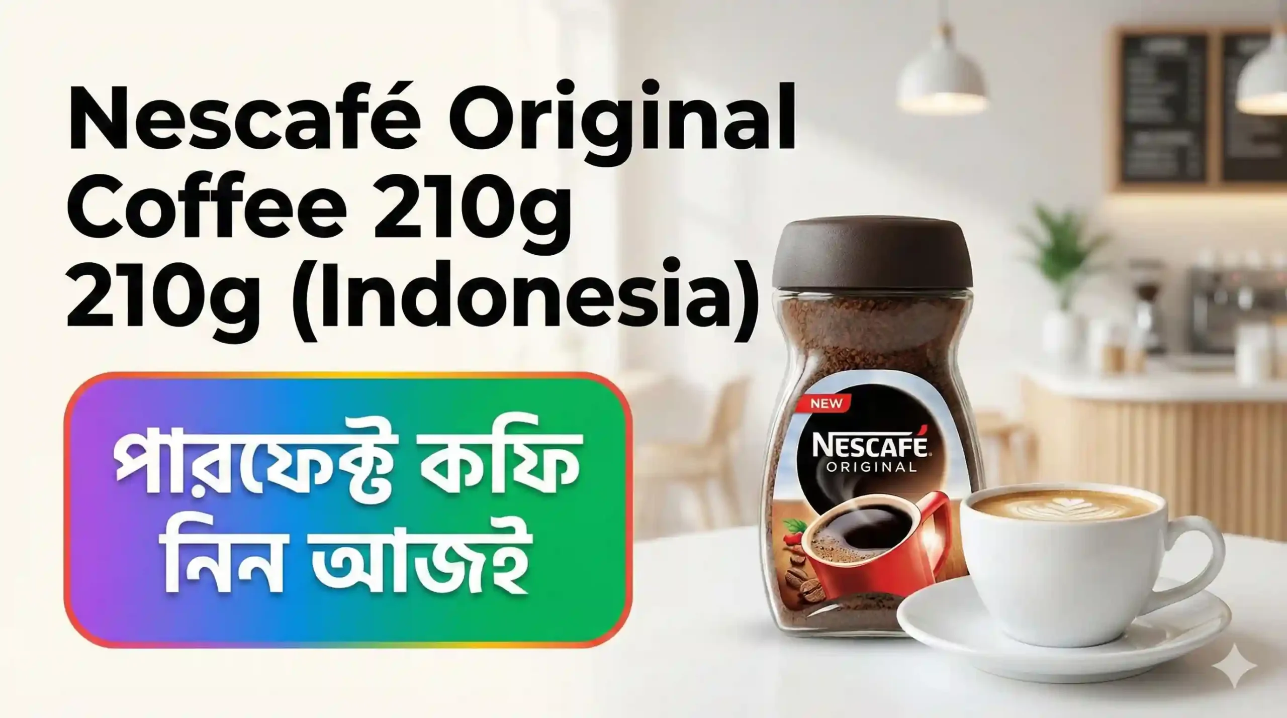 Nescafe Original Coffee 210g (Indonesia)