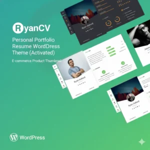 RyanCV Personal Portfolio Resume WordPress Theme (Pro License)