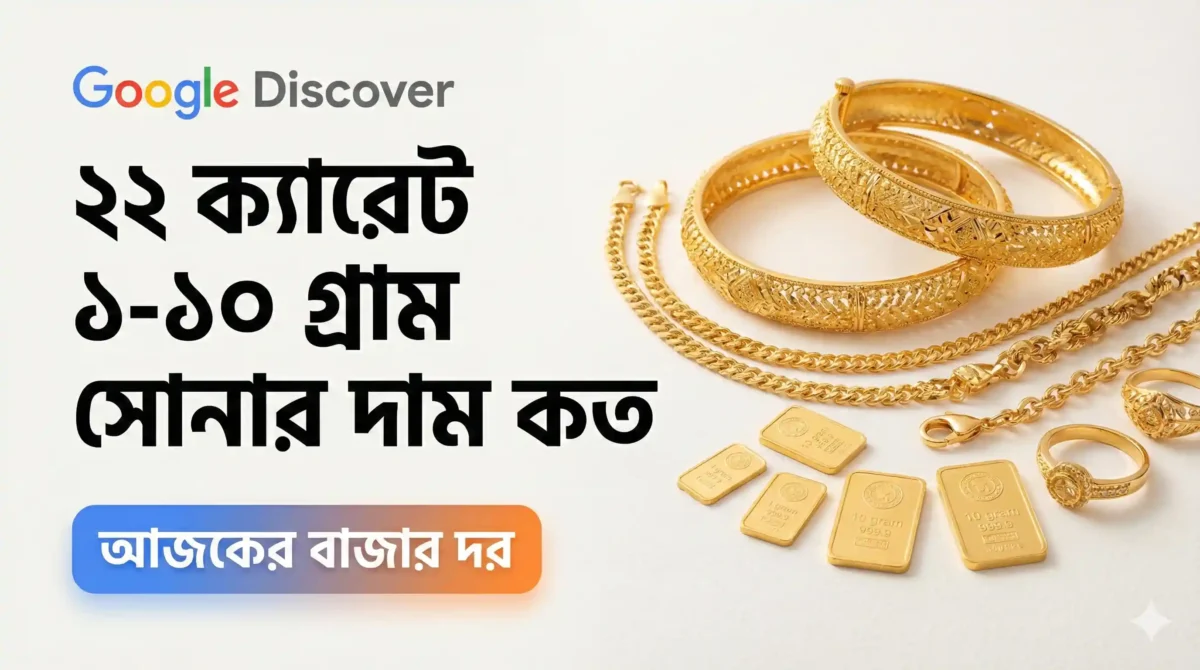 ২২ ক্যারেট ১-১০ গ্রাম সোনার দাম কত বাংলাদেশ