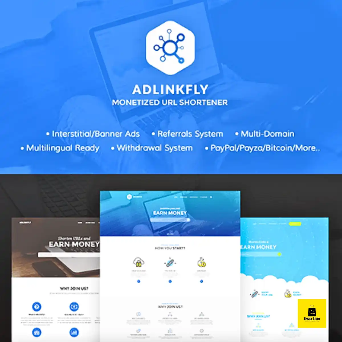 AdLinkFly – Monetized URL Shortener (Active PHP SAAS)