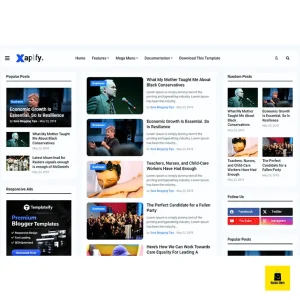 Xapify Blogger Template Premium