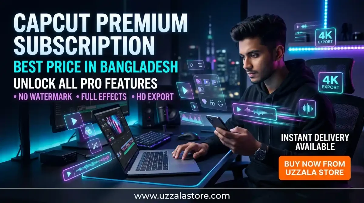 কেপকাট প্রিমিয়াম সাবস্ক্রিপশন বাংলাদেশে সেরা দামে Uzzala Store থেকে