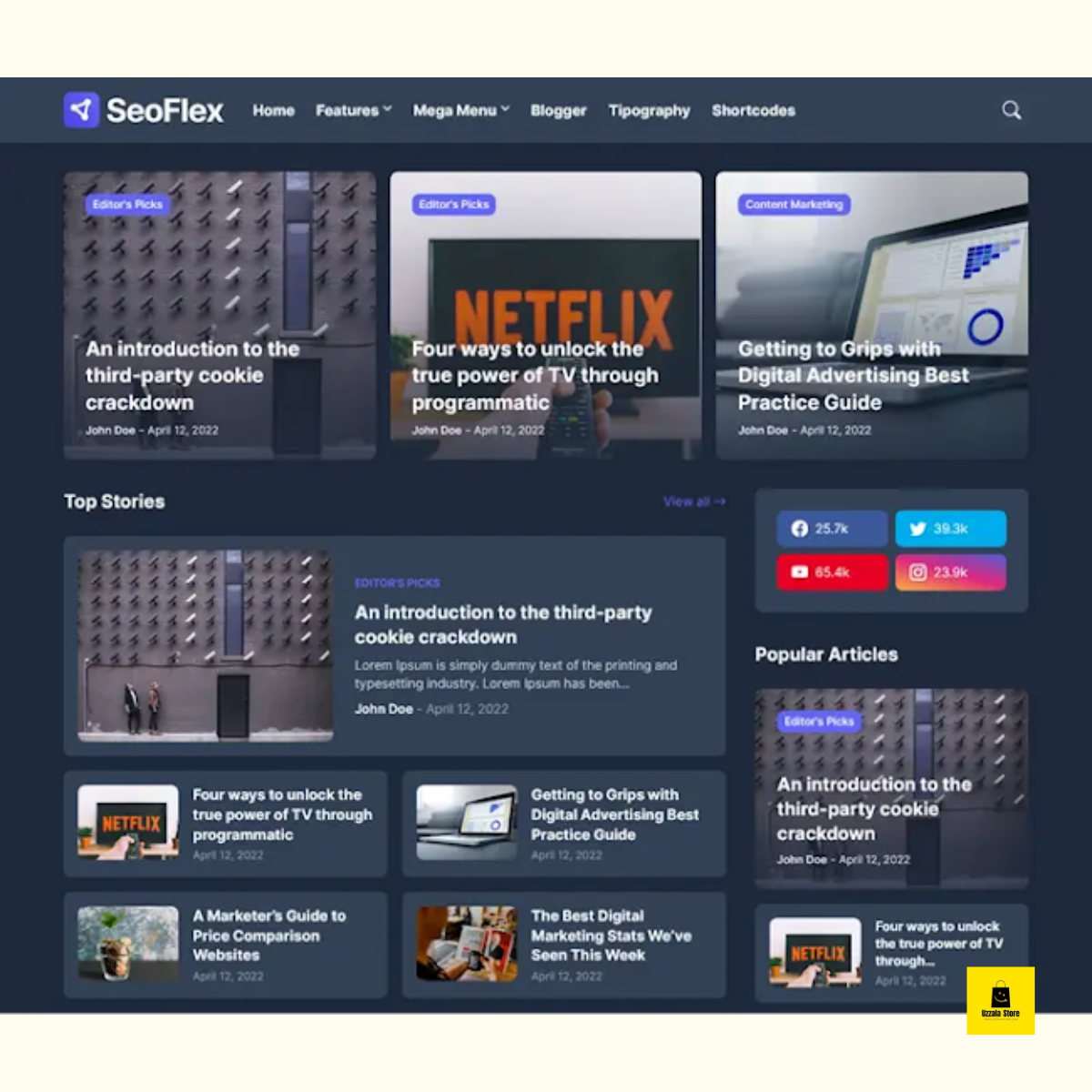 SeoFlex Premium Blogger Template 2