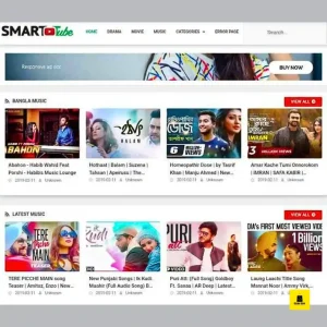 Smart Tube Video Website Premium Blogger Template