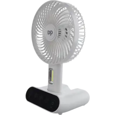 DP-7624 Rechargeable Touch Mini Table Fan with Lamp