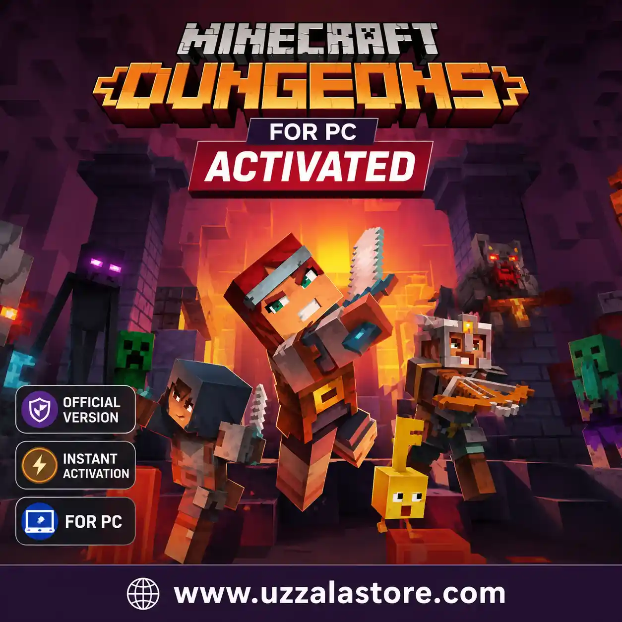 Minecraft Dungeons for PC - Activated uzzala store